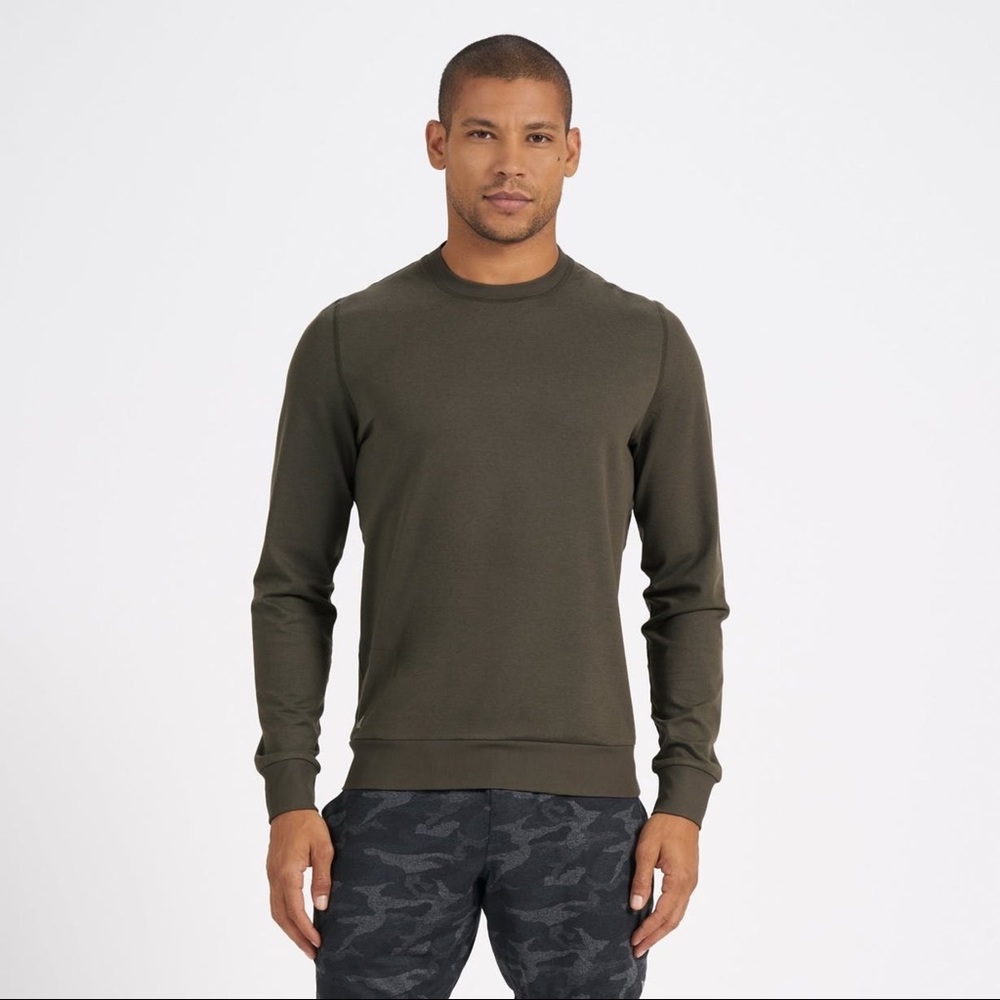 NWT Vuori Ponto Performance Crew Oregano Heather Large